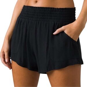 Prana Fernie Short Black Women's Swim Cover Size XS